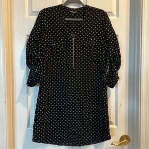 EXPRESS Zip Front Flowy Dress